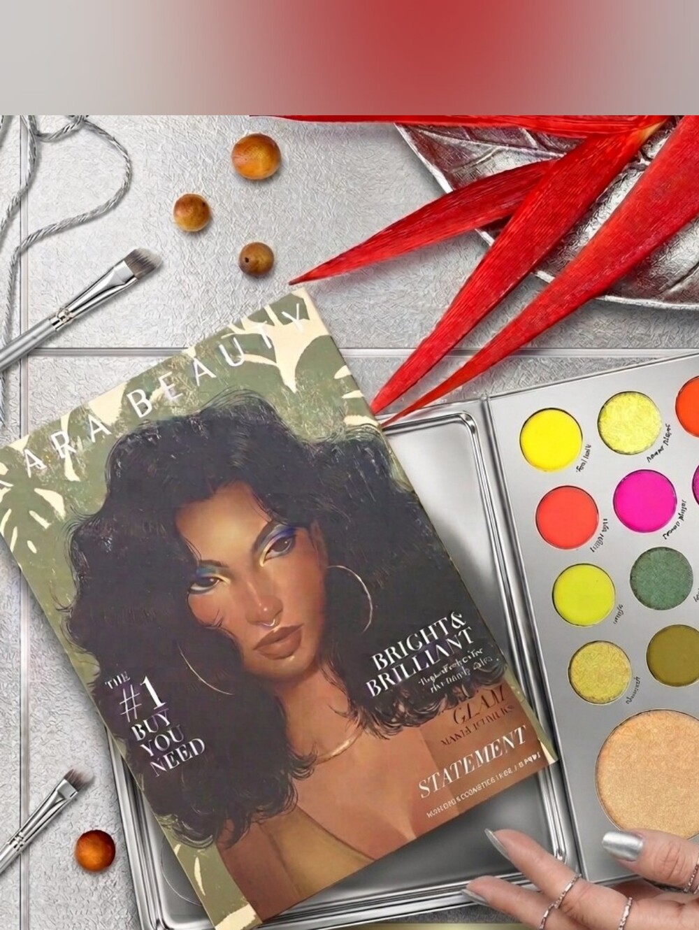 Zara Beauty Bright & Brilliant Eyeshadow Palette - Multicolor